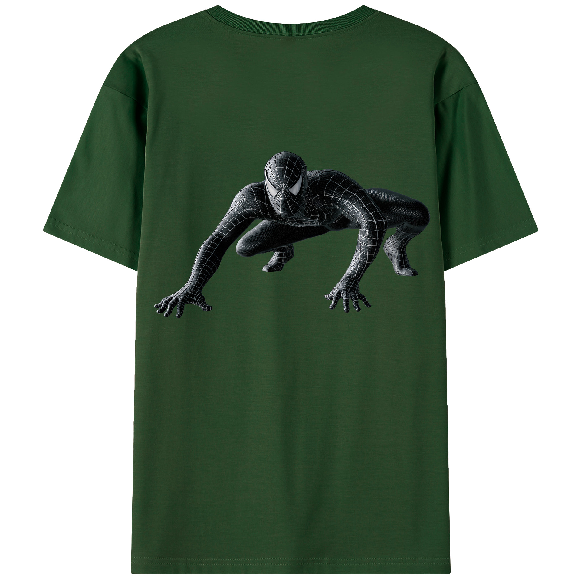 （画像用） Spider Man スパイダーマン 綿100％半袖Tシャツ（背面プリント）